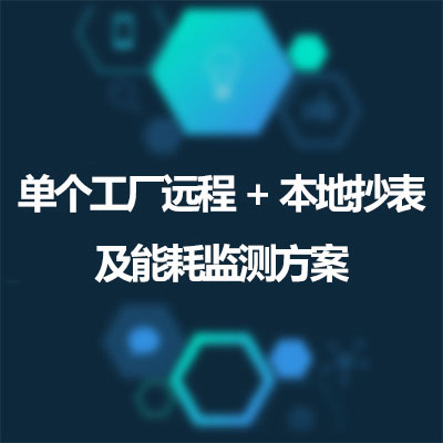 單個工廠遠程+本地抄表及能耗監測方案